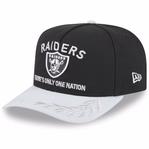Raiders New Era 2025 NFL Draft A-Frame 9FIFTY Snapback Hat