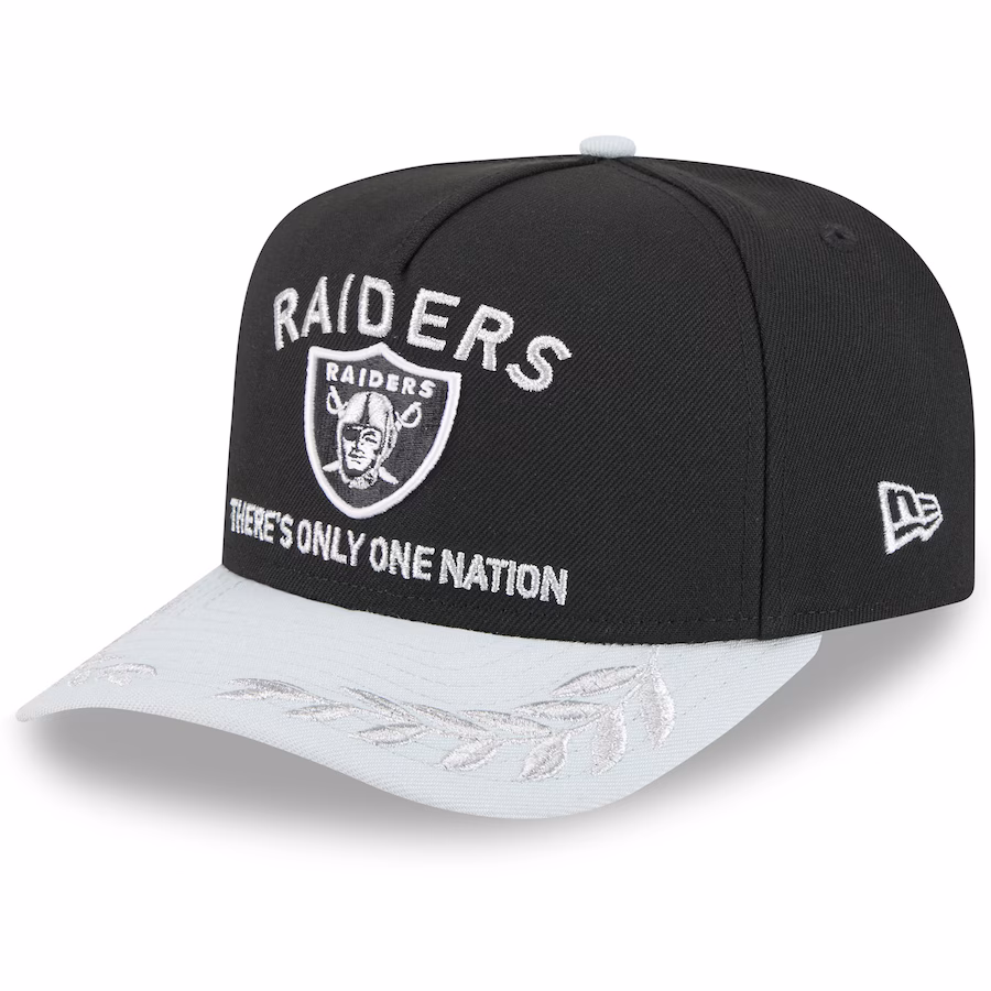 Raiders New Era 2025 NFL Draft A-Frame 9FIFTY Snapback Hat