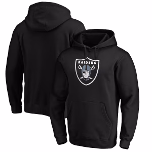 Raiders Primary Logo Fitted Pullover Hoodie